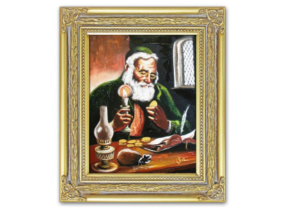 Óleo Pinturas al óleo Cuadros Imágenes Imagen Pintada a mano Óleo con marco G01094
