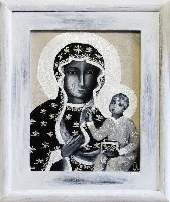 Religión María Artesanía en óleo Cuadro Cuadros en óleo Marco Imágenes G16045