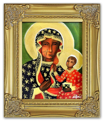 Religión María Artesanía Pintura al óleo Imagen Pinturas al óleo Marcos Cuadros G02035