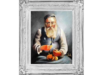 Pintura al óleo Pinturas al óleo Cuadro Cuadros Pintura Pintado a mano Óleo con marco Barroco G04234