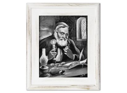 Cuadro al óleo Cuadros al óleo Pinturas Cuadros Imagen Pintado a mano Óleo con marco Barroco G16362