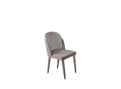 Sillas de comedor grises claro, sillas de cocina, muebles de comedor tapizados de diseñador.