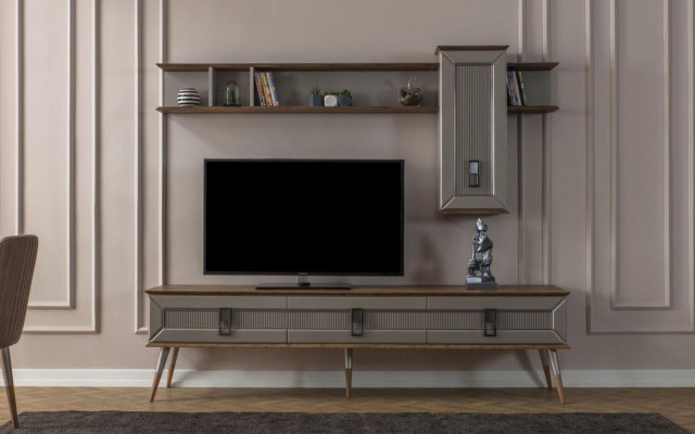 Aparador moderno muebles lujosos para sala de estar diseñador de madera soporte para TV