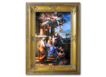Religión Trabajo manual María Jesús José Pintura al óleo Imagen Pinturas al óleo Marco Imágenes G06302