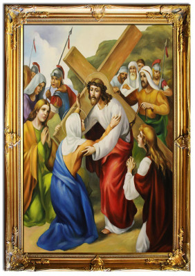 Religión Jesucristo Trabajo manual Pintura al óleo Imagenes Pinturas Marco Imágenes G01619