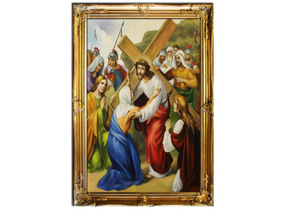 Religión Jesucristo Trabajo manual Pintura al óleo Imagenes Pinturas Marco Imágenes G01619