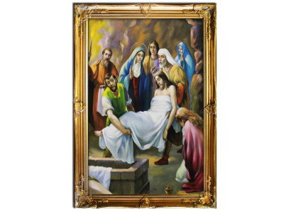 Religión Jesucristo Trabajo manual Pintura al óleo Imagen Pinturas al óleo Marco Imágenes G01630