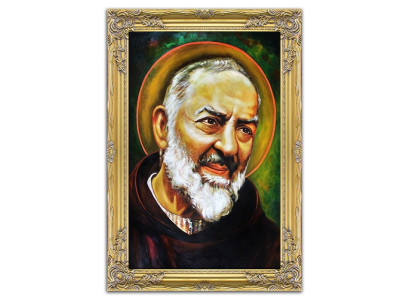 Religión San Pater Pio Artesanía Cuadro al óleo Imagen Cuadros en óleo Marco Imágenes G16211
