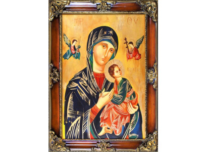Religión María trabajo manual cuadro al óleo pintura cuadros marco imágenes G93936