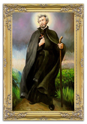 Religión St. Andrej Babolja Trabajo manual Pintura al óleo Imagenes Cuadros de óleo Marco de cuadros G94131