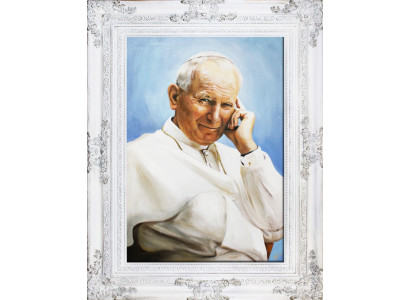 Religión Papa Juan Pablo 2 Trabajo manual Pintura al óleo Cuadros Marcos Cuadros G17315
