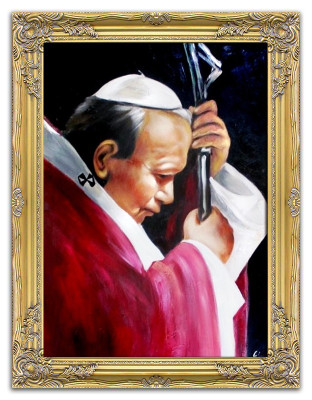 Religión Papa Juan Pablo 2 Pintura al óleo Pinturas al óleo Marco Imágenes G01349
