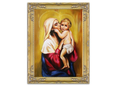Religión María Trabajo manual Cuadro al óleo Imagen Cuadros al óleo Marco Imágenes G05337