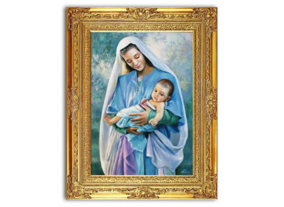 Religión María Trabajo manual Oleo Cuadro Oleos Marco Cuadros G06299