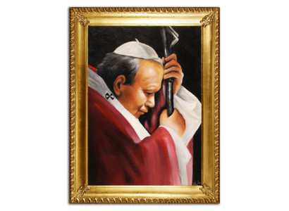 Papa Juan Pablo II, cabeza de la Iglesia, creyentes, imagen, imágenes, pintura, G96424.