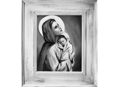 Religión María Trabajo manual Pintura al óleo Imagen Pinturas al óleo Marco Imágenes G15035