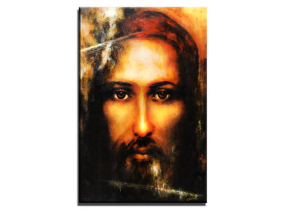 Religión Jesucristo Trabajo manual Cuadro al óleo Imagen Pinturas al óleo Marco Imágenes G01073