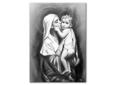 Religión María trabajo manual cuadro al óleo cuadro cuadros marco imágenes G00261