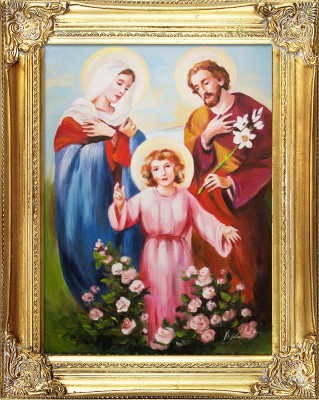 Religión Trabajo manual Cuadro al óleo Imagen Cuadros al óleo Marco Imágenes G94277