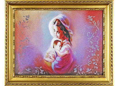 Religión María Artesanía Pintura al óleo Imagen Pinturas al óleo Marco Imágenes G04134
