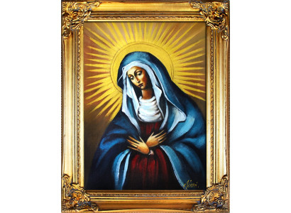 Religión María Trabajo manual Pintura al óleo Imagen Cuadros de óleo Marco Imágenes G00316