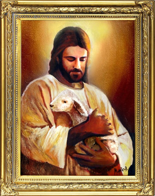 Religión Jesucristo trabajo manual cuadro de óleo cuadro cuadros marco de cuadros imágenes G00258