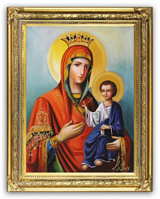 Religión María Trabajo manual Cuadro al óleo Imagen Pinturas al óleo Marco Imágenes G95269