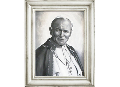 Religión Papa Juan Pablo 2 Trabajo manual Pintura al óleo Cuadros Marcos Imágenes G17385