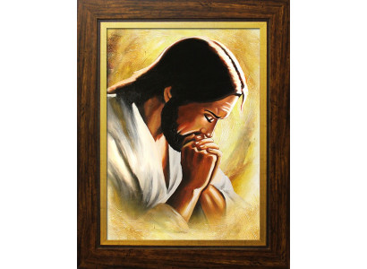 Religión Jesucristo Artesanía Pintura al óleo Imagen Cuadros al óleo Marco Imágenes G94121