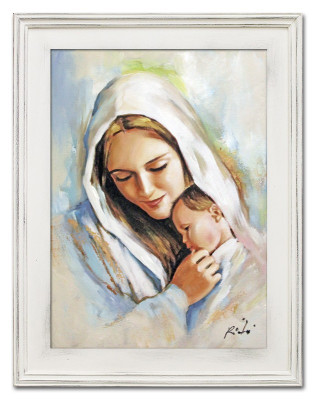 Religión María trabajo manual cuadro de óleo cuadro cuadros marco imágenes G93600.