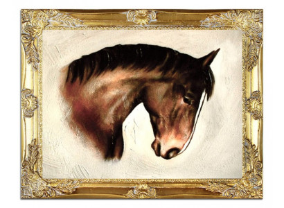 Cuadro de óleo Pinturas al óleo Pintura Cuadros Imagen Pintado a mano Óleo con marco Barroco Arte G03829