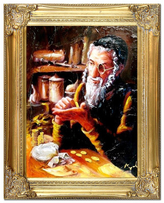 Cuadro al óleo, cuadros al óleo, pintura, pinturas, pintura a mano al óleo con marco, óleo G00801.