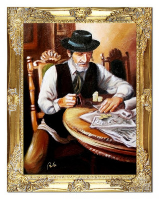 Cuadro al óleo Pinturas al óleo Pintura Cuadros Imagen Pintado a mano Óleo con marco G06018