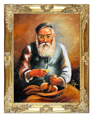 Pintura al óleo, pinturas al óleo, cuadros, imágenes, imagen pintada a mano en óleo con marco, óleo G01705