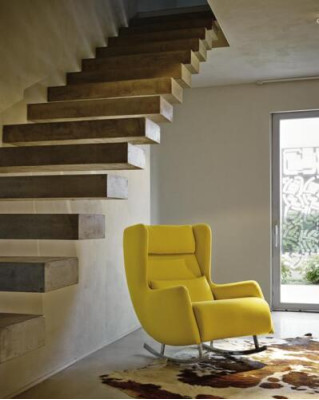 Sillón de lujo tapizado, estilo italiano de lujo, madera maciza, muebles modernos de una plaza.