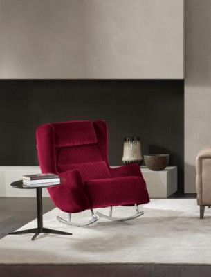 Sillón de lujo tapizado, estilo italiano de lujo, madera maciza, muebles modernos de una plaza.