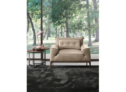 Sillón Asiento Diseño Moderno Monoplaza de Cuero Estilo de Relax Lujo Muebles Nuevos