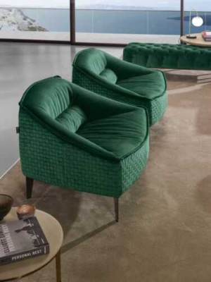 Muebles de lujo, diseño de sillón, diseño clásico moderno, sillón de textil para sala de estar, nuevo.