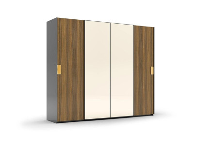 Armario de lujo nuevo dormitorio moderno armario de madera muebles de diseño