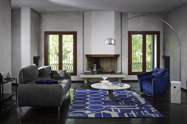 Sofá de tres plazas Sofás de 3 plazas Tapicería Muebles de salón de lujo Tejido Sofás Gris