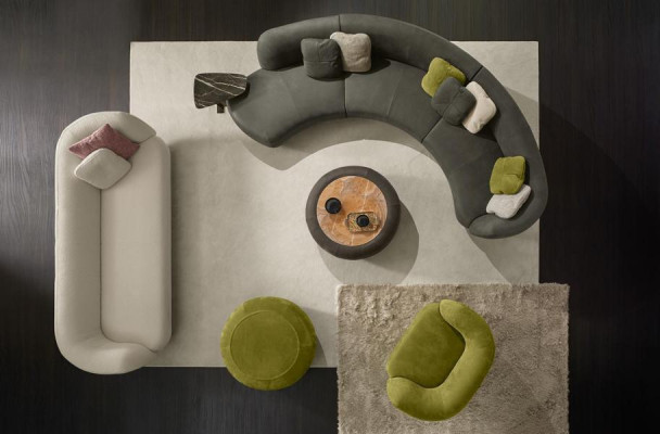 Sillón Asiento Verde Primavera Diseño Sala de estar Tapicería Individual Muebles Lujo Estilo