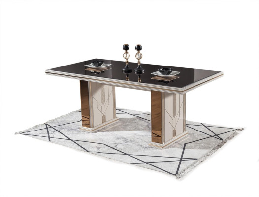Juego de comedor de lujo con mesa y 4 sillas, nuevo, conjunto completo de muebles de 5 piezas.