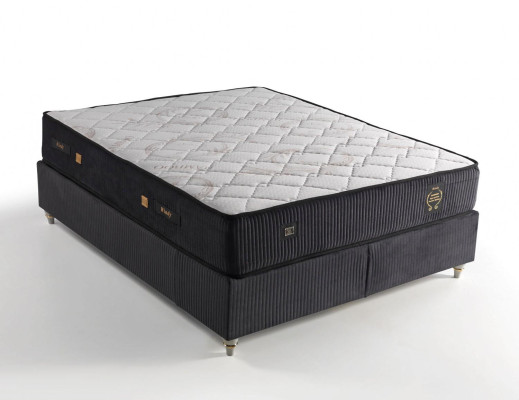 Colchón de alta calidad de 25 cm King Size, extremadamente grueso, 200x200 cm.