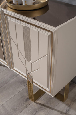 Cómoda con espejo Aparador Cómodas de madera Armario Muebles Cómodas Nuevos