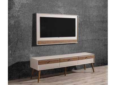 Conjunto de sala de estar para TV Soporte de TV Mesa baja Aparador Marco de TV de madera