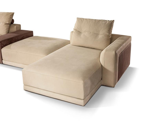 Sofá de esquina para sala de estar en forma de U, conjunto de cojines de sofá moderno nuevo.