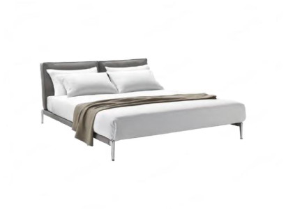Diseño de cama Cama doble Camas de lujo Dormitorio tapizado Muebles nuevos