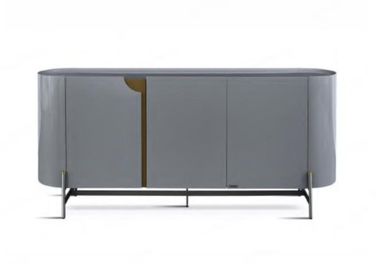 Mesa de consola verde Muebles de salón Madera Muebles de acero inoxidable Lujo Aparador