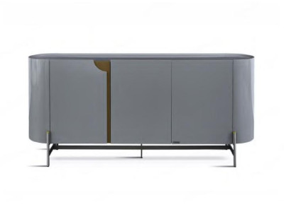 Mesa de consola verde Muebles de salón Madera Muebles de acero inoxidable Lujo Aparador
