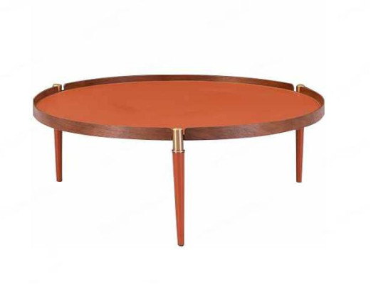 Mesa de centro Muebles de sala de estar Lujo Diseño moderno Mesa Naranja Mesas de centro
